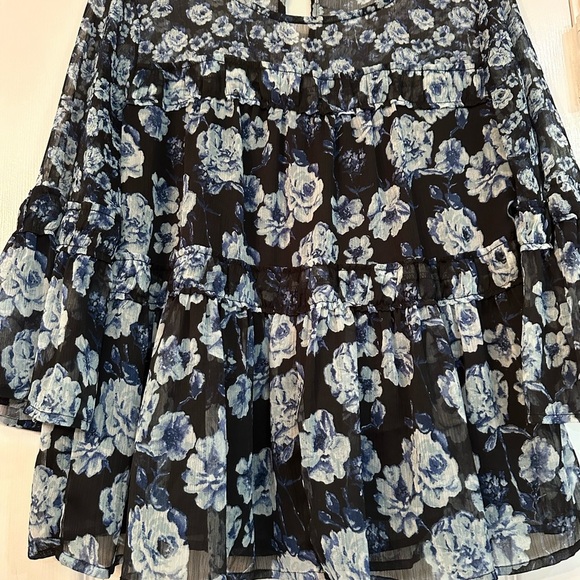 Lucky Brand Blue Floral Blouse - Picture 3 of 5